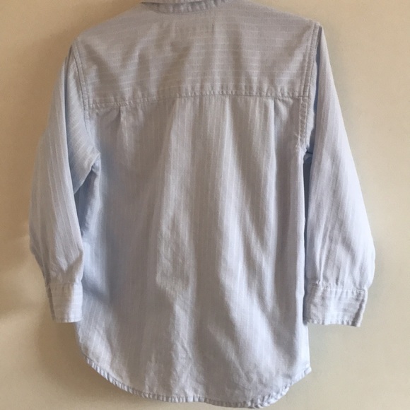 8/$25 Kenneth Cole Reaction 4T Blue Button Down Shirt - Picture 9 of 14